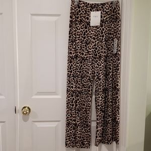 Zara leopard print Flap Pants